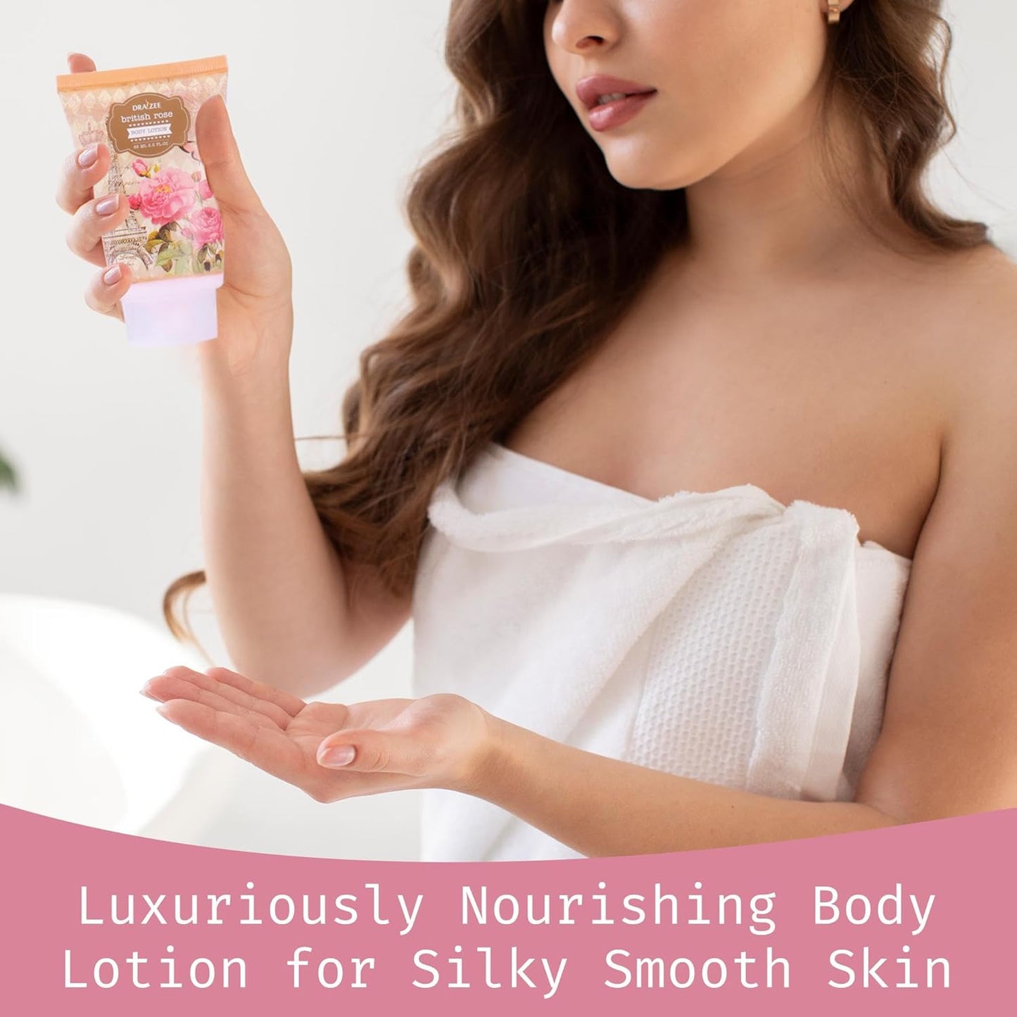Mother’S Day Gift Baskets for Women - 8 Pcs Luxury Rose Scented Heel Shoe Design Bath and Body Spa Basket - Shower Gel, Bubble Bath, Body Butter, Lotion & More -Gift for Her, Mom, Friends by